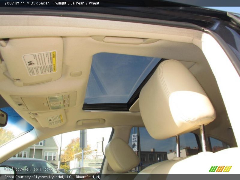 Twilight Blue Pearl / Wheat 2007 Infiniti M 35x Sedan
