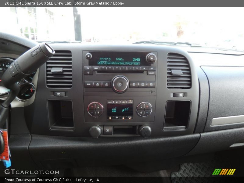 Storm Gray Metallic / Ebony 2011 GMC Sierra 1500 SLE Crew Cab