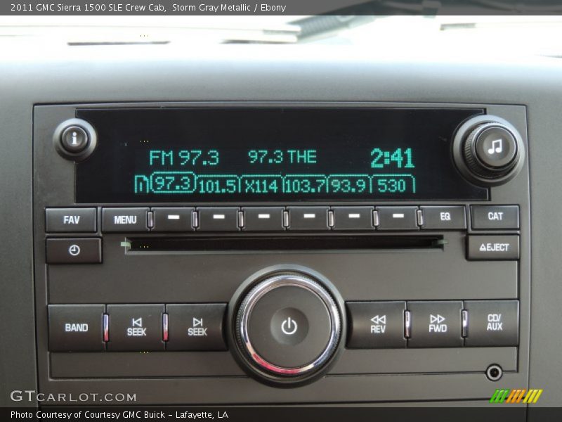Storm Gray Metallic / Ebony 2011 GMC Sierra 1500 SLE Crew Cab