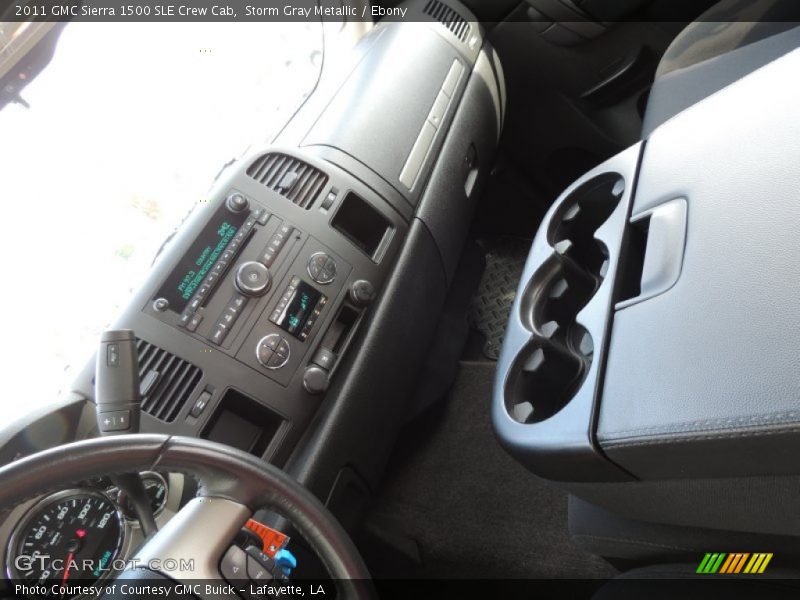 Storm Gray Metallic / Ebony 2011 GMC Sierra 1500 SLE Crew Cab