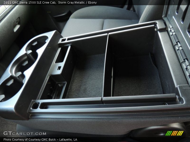 Storm Gray Metallic / Ebony 2011 GMC Sierra 1500 SLE Crew Cab