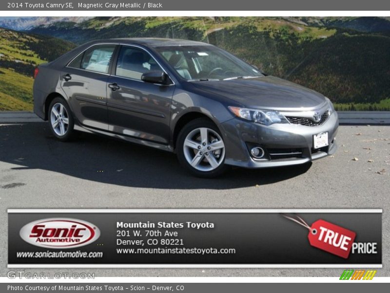 Magnetic Gray Metallic / Black 2014 Toyota Camry SE