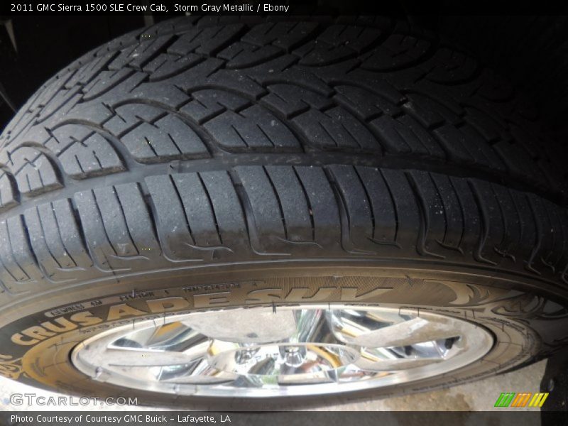 Storm Gray Metallic / Ebony 2011 GMC Sierra 1500 SLE Crew Cab