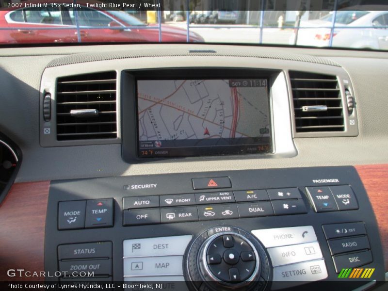 Twilight Blue Pearl / Wheat 2007 Infiniti M 35x Sedan