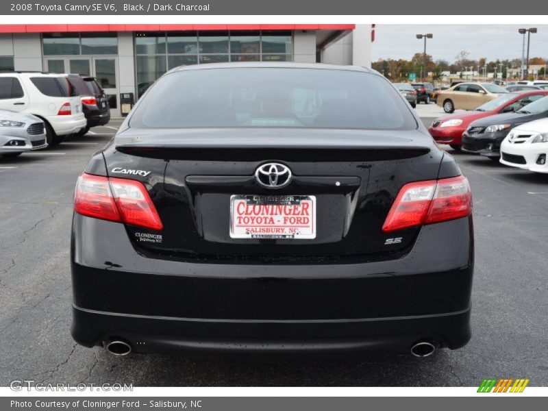 Black / Dark Charcoal 2008 Toyota Camry SE V6