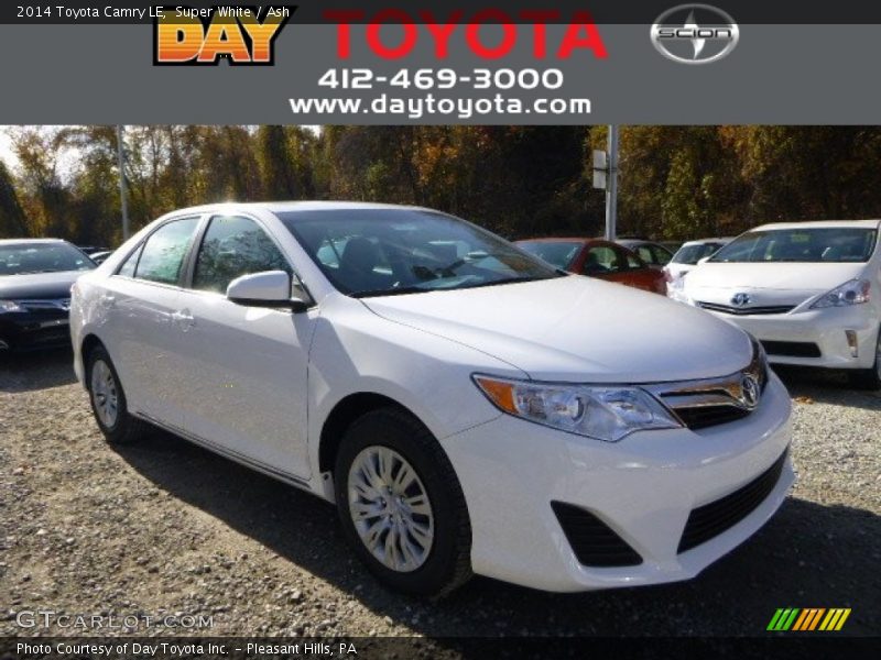 Super White / Ash 2014 Toyota Camry LE