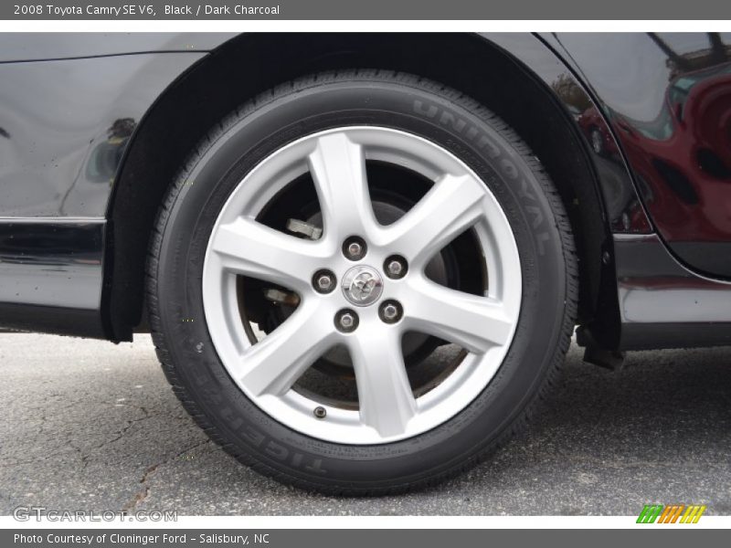 Black / Dark Charcoal 2008 Toyota Camry SE V6
