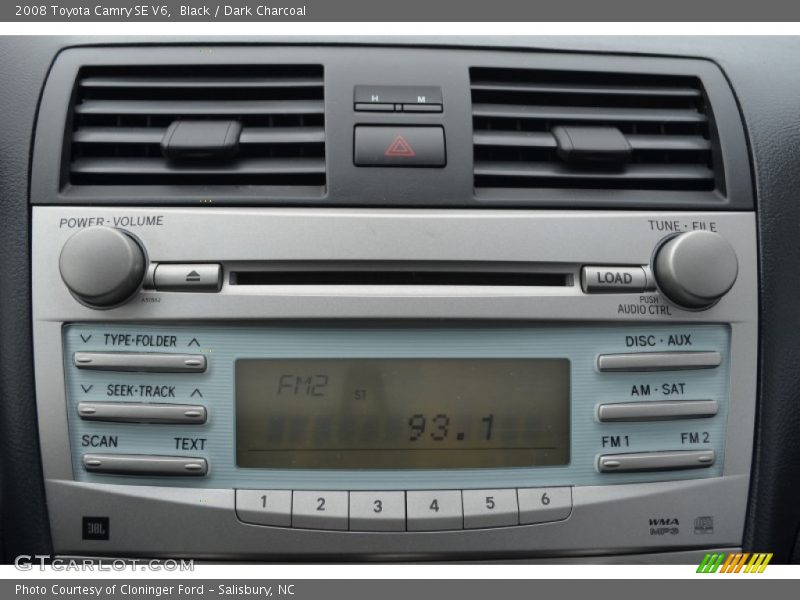 Black / Dark Charcoal 2008 Toyota Camry SE V6