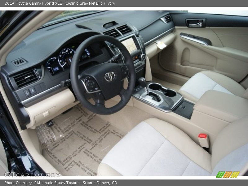 Cosmic Gray Metallic / Ivory 2014 Toyota Camry Hybrid XLE
