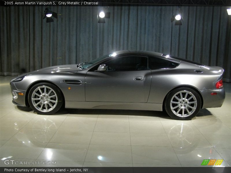2006 Aston Martin Vanquish S, Grey/Black, Left - 2005 Aston Martin Vanquish S