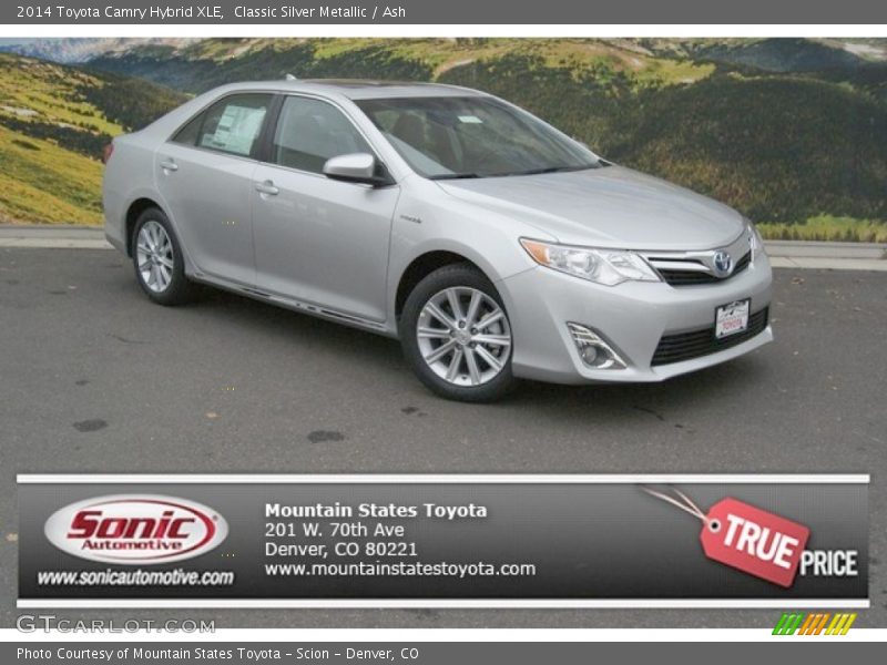 Classic Silver Metallic / Ash 2014 Toyota Camry Hybrid XLE