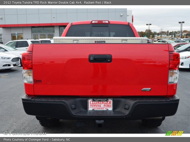 Radiant Red / Black 2012 Toyota Tundra TRD Rock Warrior Double Cab 4x4