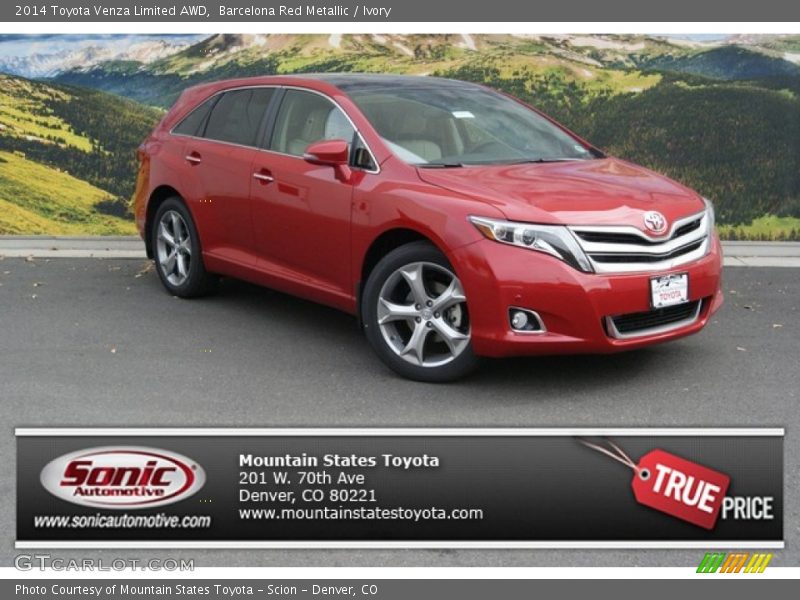 Barcelona Red Metallic / Ivory 2014 Toyota Venza Limited AWD