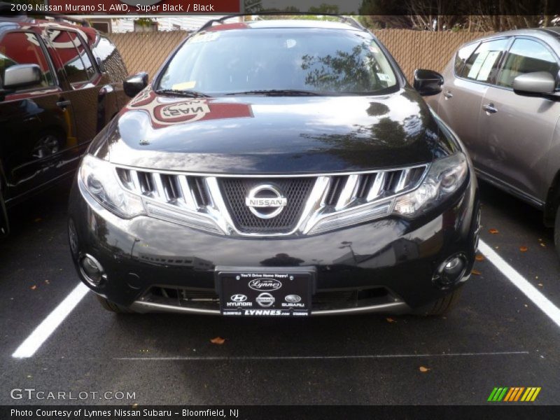 Super Black / Black 2009 Nissan Murano SL AWD