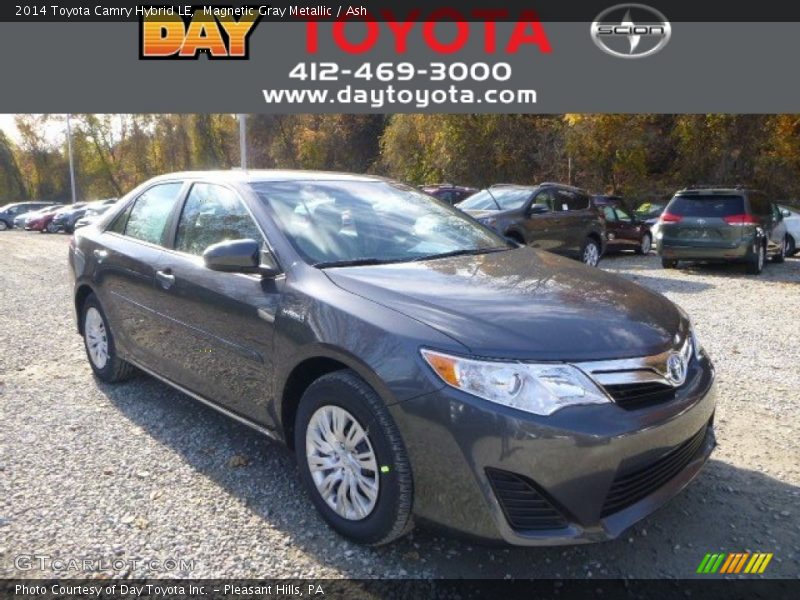Magnetic Gray Metallic / Ash 2014 Toyota Camry Hybrid LE