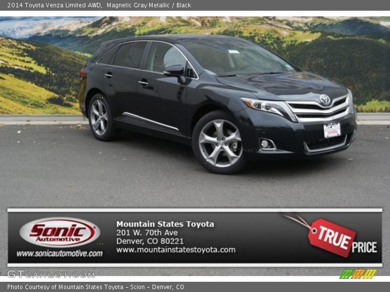 Magnetic Gray Metallic / Black 2014 Toyota Venza Limited AWD