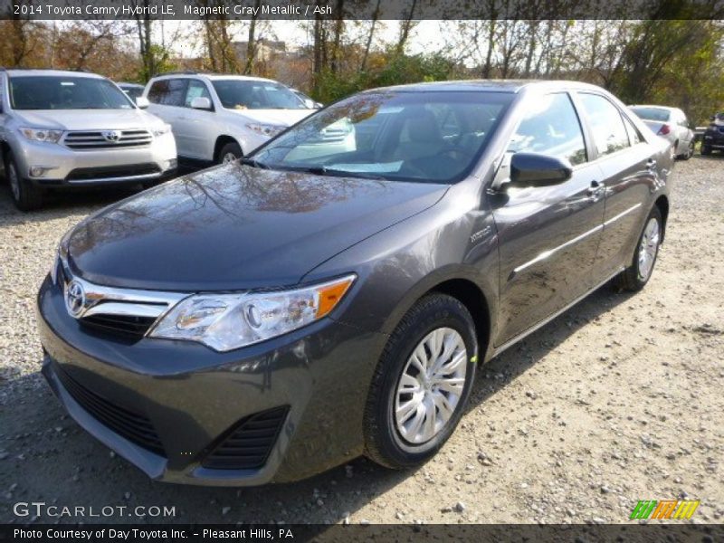 Magnetic Gray Metallic / Ash 2014 Toyota Camry Hybrid LE