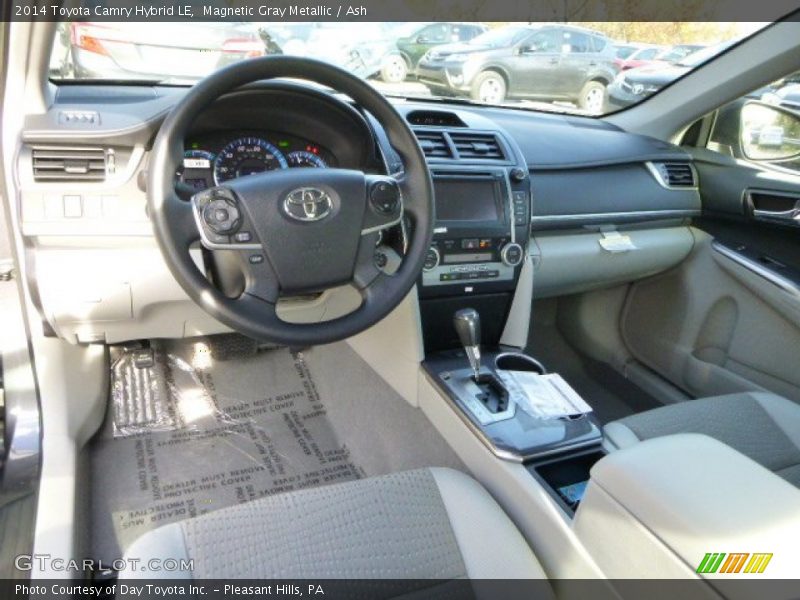 Magnetic Gray Metallic / Ash 2014 Toyota Camry Hybrid LE