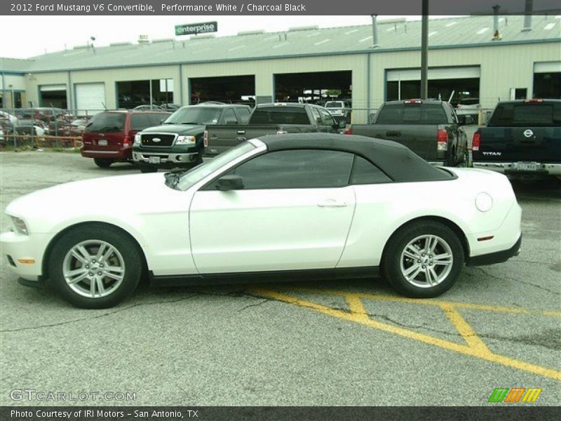 Performance White / Charcoal Black 2012 Ford Mustang V6 Convertible