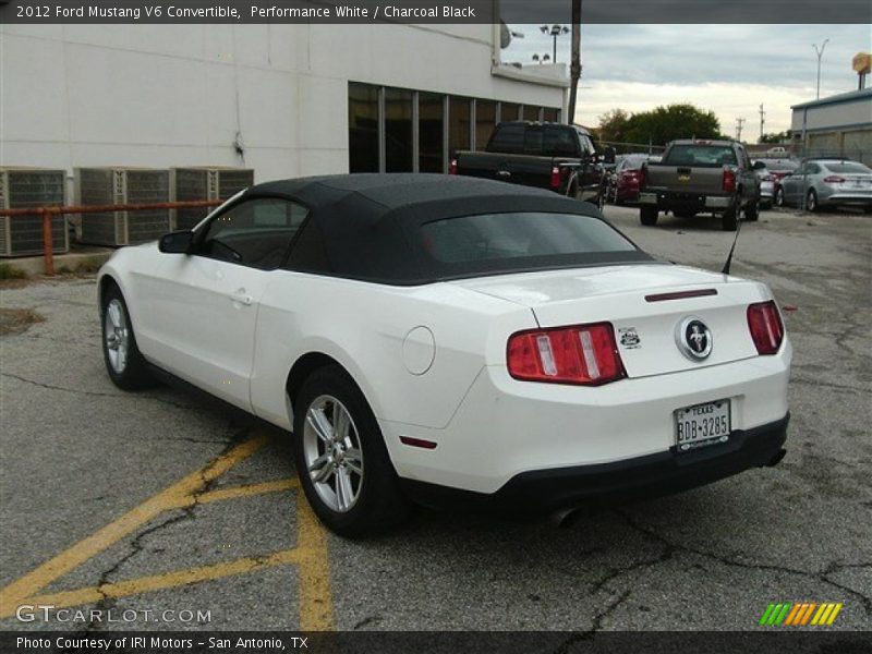 Performance White / Charcoal Black 2012 Ford Mustang V6 Convertible