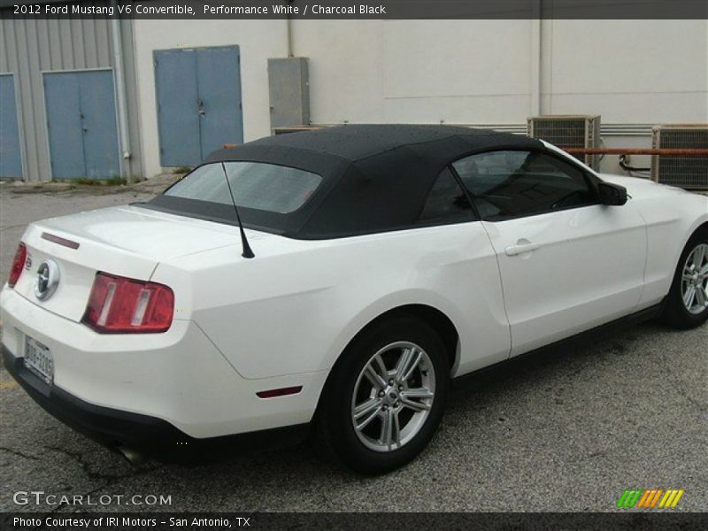 Performance White / Charcoal Black 2012 Ford Mustang V6 Convertible