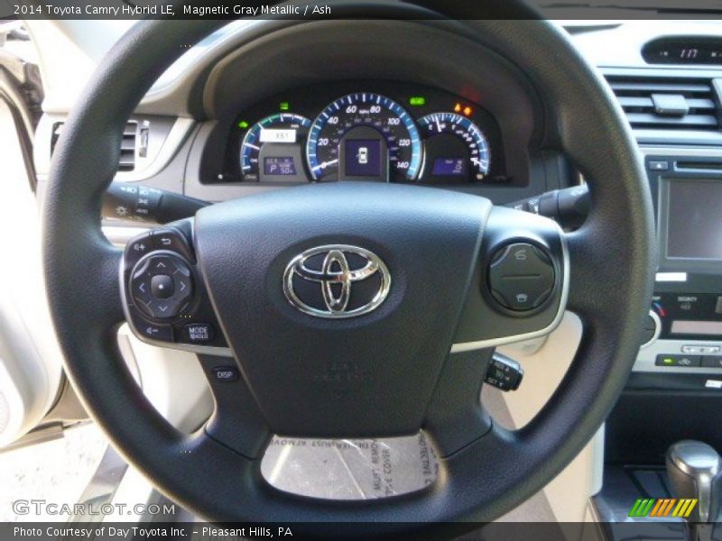 Magnetic Gray Metallic / Ash 2014 Toyota Camry Hybrid LE