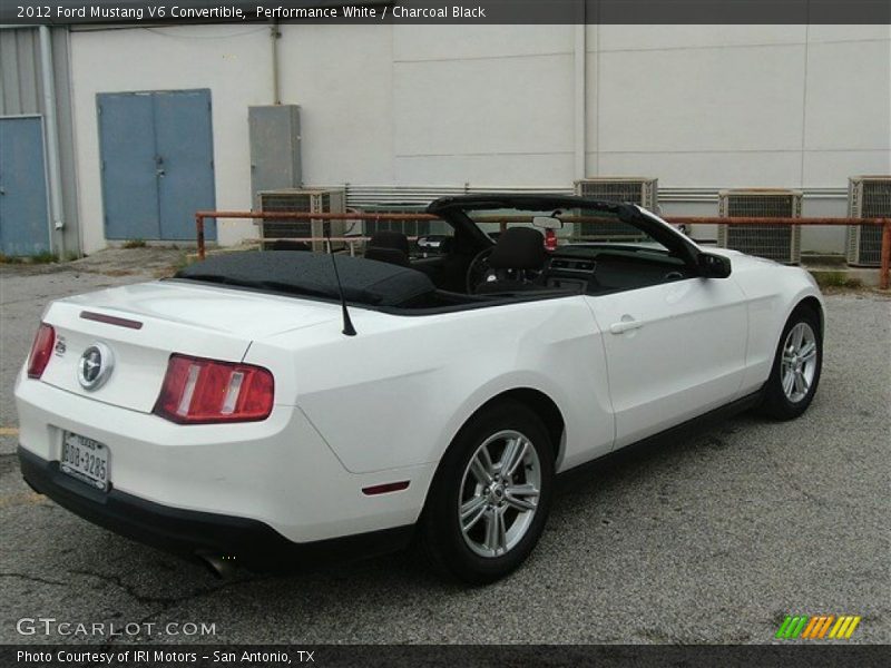 Performance White / Charcoal Black 2012 Ford Mustang V6 Convertible