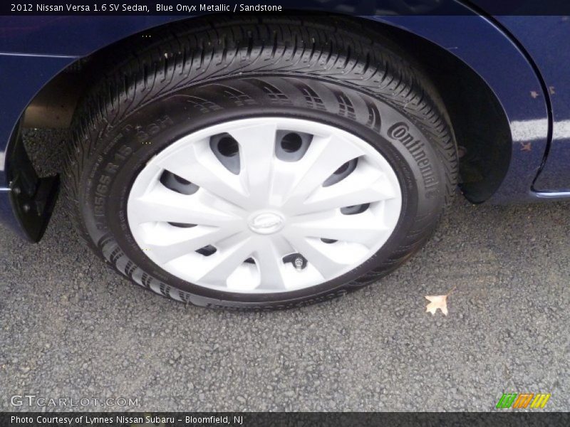 Blue Onyx Metallic / Sandstone 2012 Nissan Versa 1.6 SV Sedan