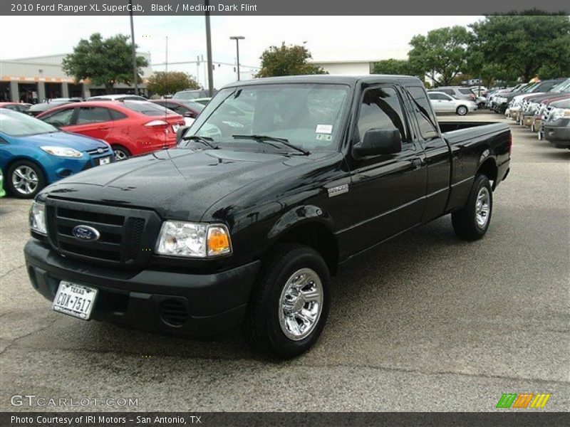 Black / Medium Dark Flint 2010 Ford Ranger XL SuperCab
