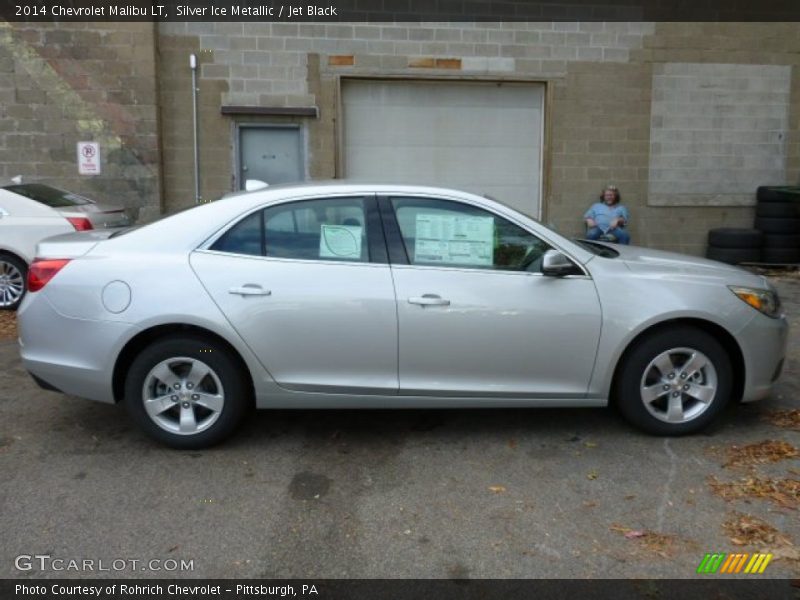 Silver Ice Metallic / Jet Black 2014 Chevrolet Malibu LT