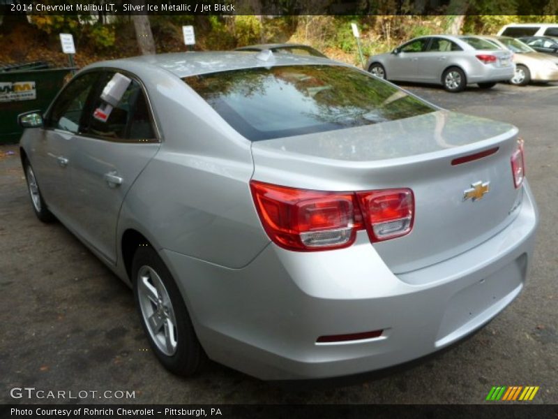 Silver Ice Metallic / Jet Black 2014 Chevrolet Malibu LT