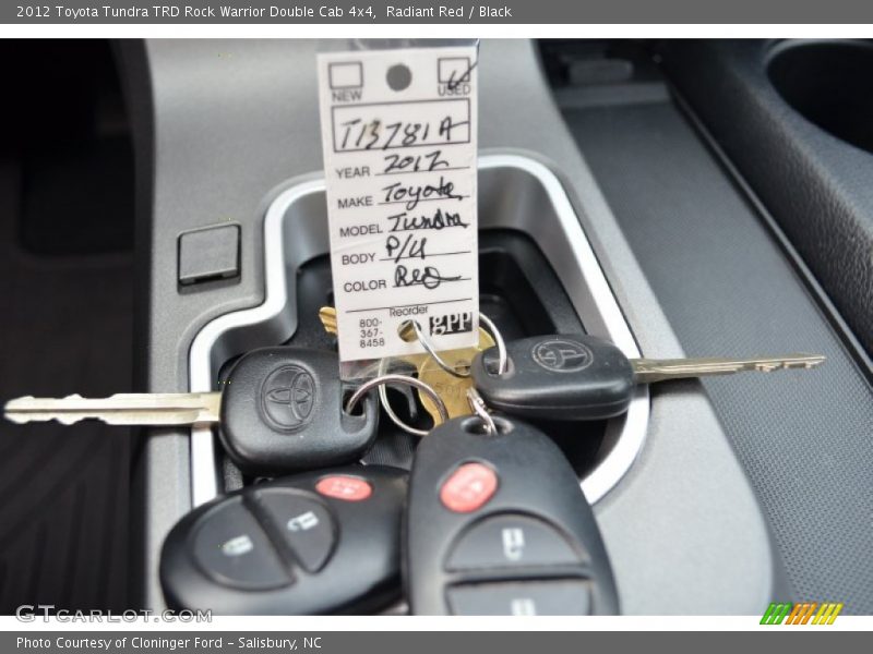 Radiant Red / Black 2012 Toyota Tundra TRD Rock Warrior Double Cab 4x4