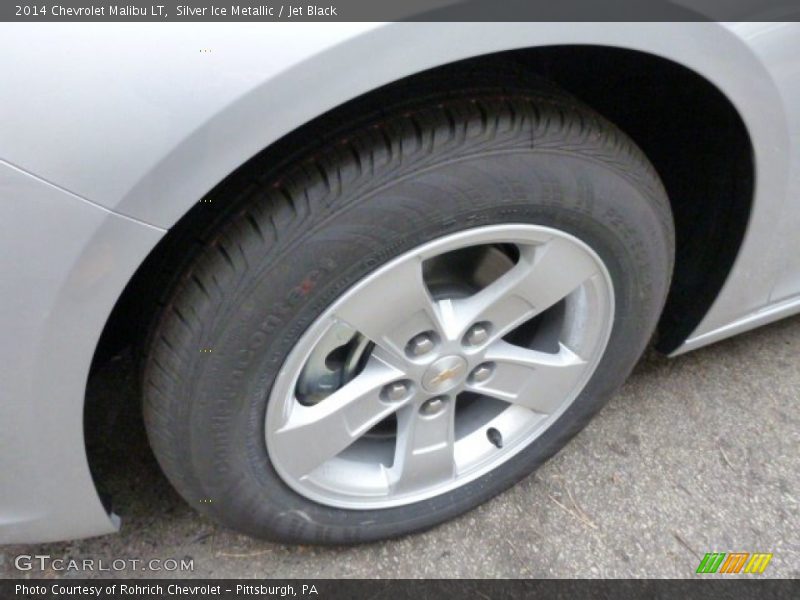 Silver Ice Metallic / Jet Black 2014 Chevrolet Malibu LT