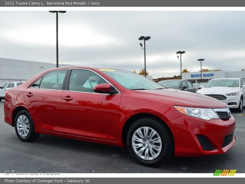 Barcelona Red Metallic / Ivory 2013 Toyota Camry L