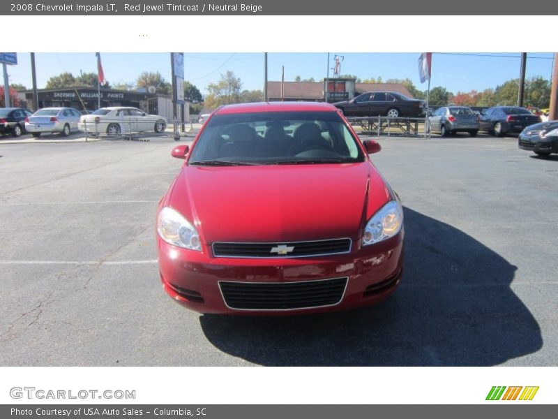Red Jewel Tintcoat / Neutral Beige 2008 Chevrolet Impala LT