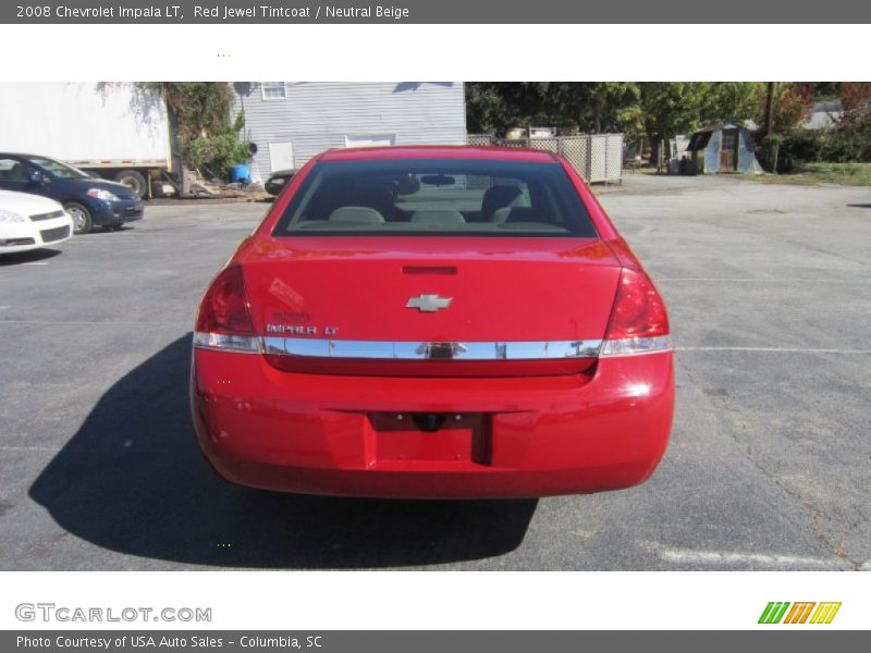 Red Jewel Tintcoat / Neutral Beige 2008 Chevrolet Impala LT
