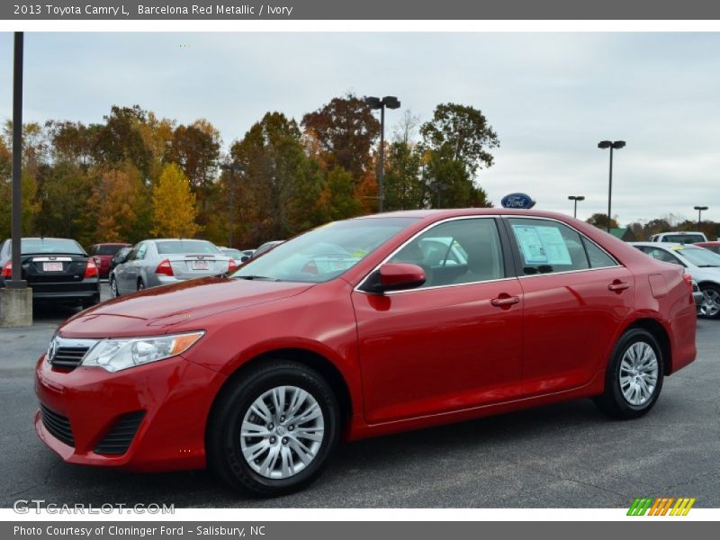 Barcelona Red Metallic / Ivory 2013 Toyota Camry L