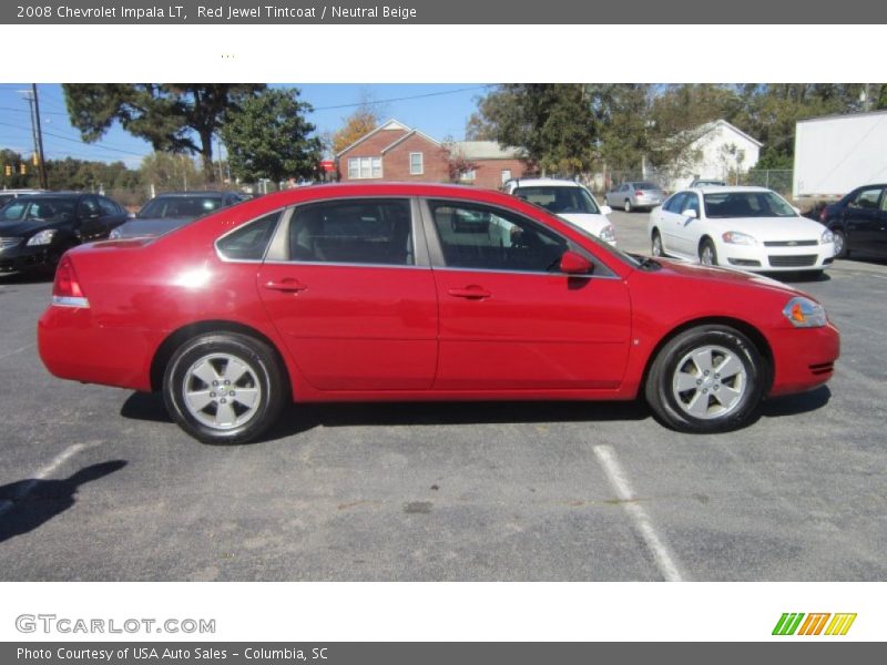 Red Jewel Tintcoat / Neutral Beige 2008 Chevrolet Impala LT
