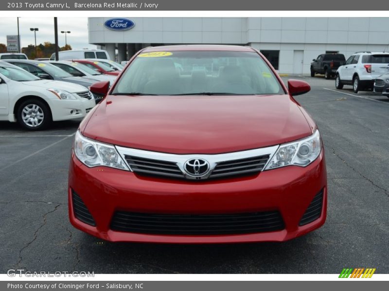Barcelona Red Metallic / Ivory 2013 Toyota Camry L