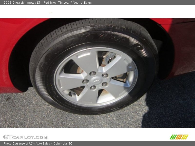 Red Jewel Tintcoat / Neutral Beige 2008 Chevrolet Impala LT