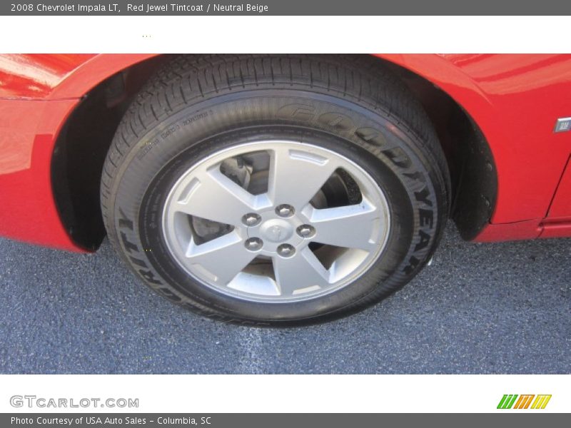 Red Jewel Tintcoat / Neutral Beige 2008 Chevrolet Impala LT