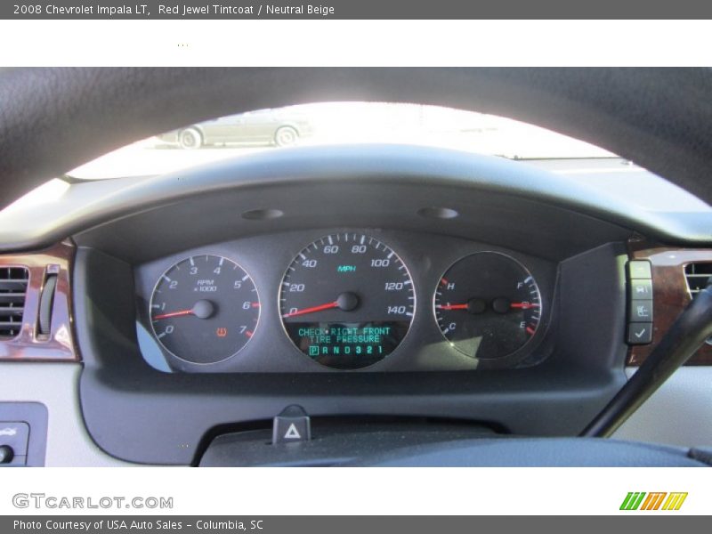 Red Jewel Tintcoat / Neutral Beige 2008 Chevrolet Impala LT