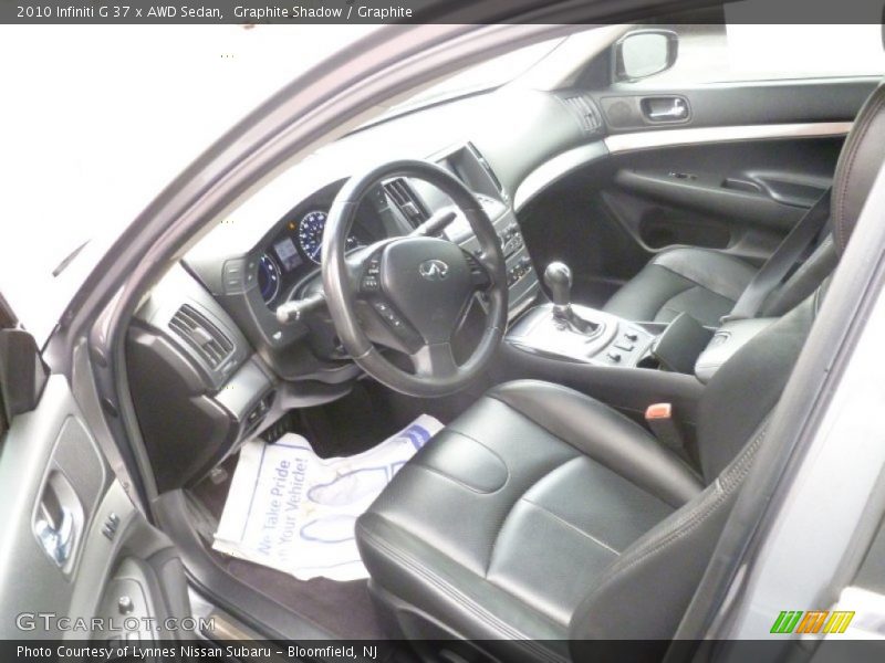 Graphite Shadow / Graphite 2010 Infiniti G 37 x AWD Sedan