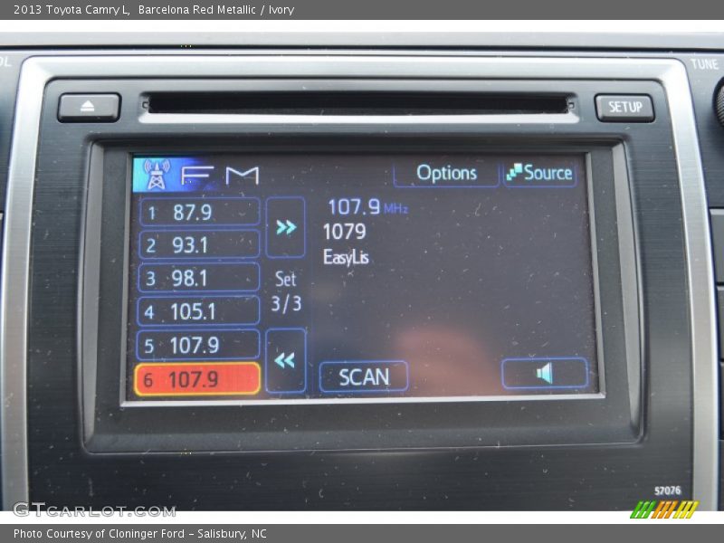 Barcelona Red Metallic / Ivory 2013 Toyota Camry L