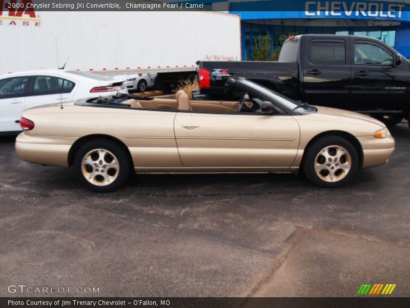Champagne Pearl / Camel 2000 Chrysler Sebring JXi Convertible