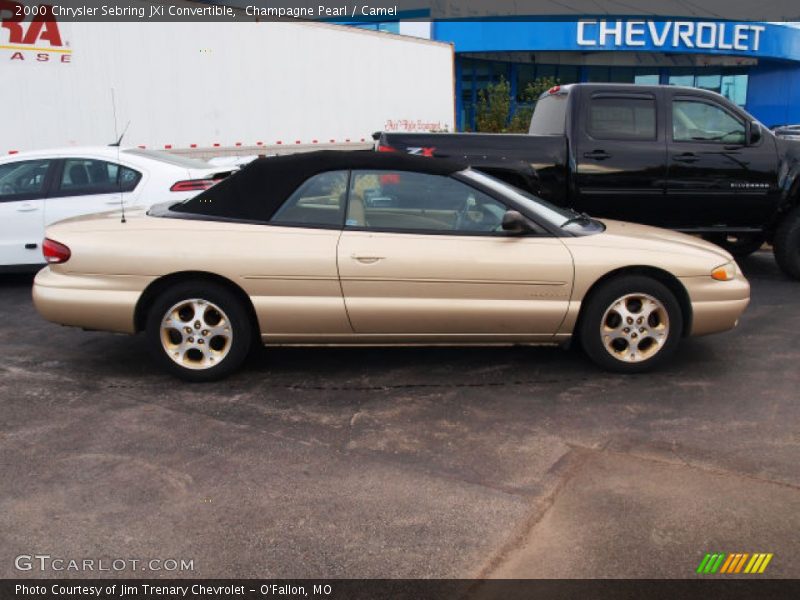 Champagne Pearl / Camel 2000 Chrysler Sebring JXi Convertible
