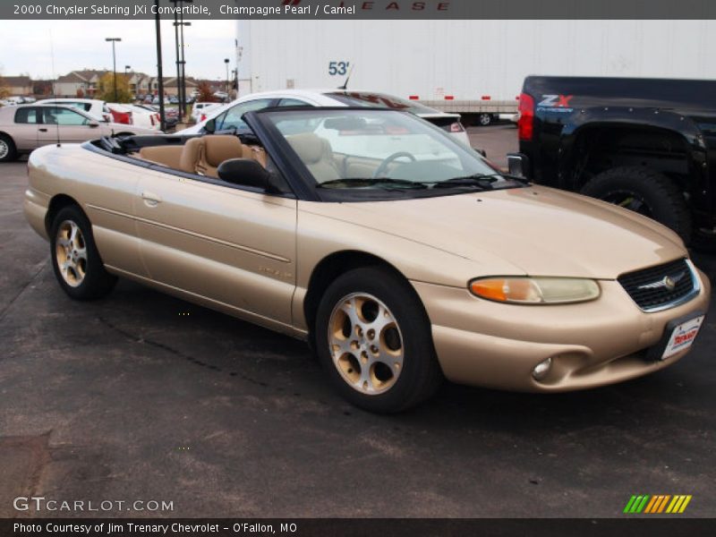 Champagne Pearl / Camel 2000 Chrysler Sebring JXi Convertible