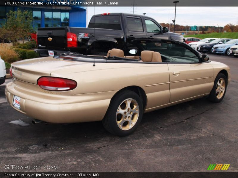 Champagne Pearl / Camel 2000 Chrysler Sebring JXi Convertible