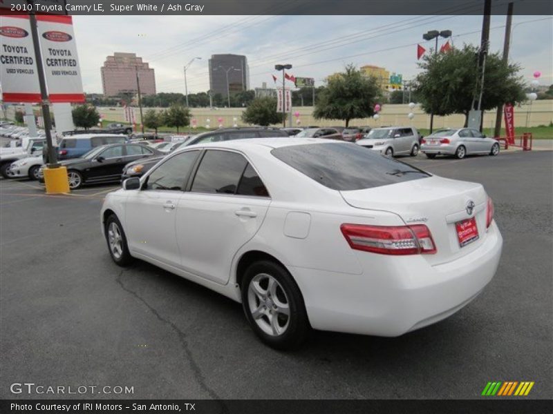 Super White / Ash Gray 2010 Toyota Camry LE