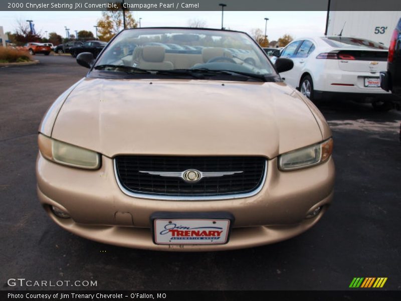 Champagne Pearl / Camel 2000 Chrysler Sebring JXi Convertible